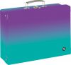 Kufřík lamino hranatý A4 OXY Ombre Purple- blue
