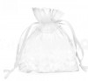 Dárková sáček organza malý bílý