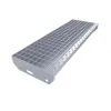 Kovový pozinkovaný protiskluzový schodišťový stupeň (30/2, 34/38) FLOMA SteelStep - 80 x 2