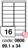 Etikety samolepící 99,1x34mm, 100 archů 