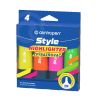 Zvýrazňovač 6252/4 fluo pet etue Centropen