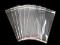 PP sáček s lepicí klopou a závěsem 13x22cm - transparent, 100 ks