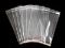 PP sáček s lepicí klopou a závěsem 15x25,5 cm - transparent, 100 ks