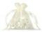 Dárkový pytlík 9x11 cm organza - 2 krémová světlá, 10 ks
