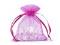Dárkový pytlík 9x11 cm organza - 13 růžová pink, 10 ks