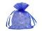 Dárkový pytlík 9x11 cm organza - 40 modrá královská, 10 ks