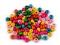 Dřevěné korálky 6 mm - mix, 20 g