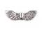 Ozdobný díl 7x22 mm křídla - platina, 10 ks