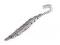 Záložka do knihy 10x80 mm pírko - platina s patinou, 1 ks