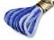 Vyšívací příze DMC Mouliné Spécial Cotton - 121 Dazzling Blue melír, 1 ks