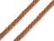 Oděvní šňůra / bavlněná příze / knot 5 mm splétaná - 5 hnědá, 45 m