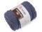 Pletací příze Macrame Rope 5 mm 500 g rozčesávací - 12 (761) modrá jeans, 1 ks