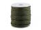 Padáková šňůra 4 mm s reflexní nití - 3 zelená khaki, 25 m