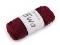 Pletací a háčkovací příze macrame Ewa 4 mm 90 g - 5 bordó, 1 ks