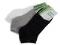 Bambusové ponožky kotníkové unisex - 5 (vel. 39-42) mix, 3 pár