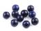 Lapis lazuli, minerální korálky 8 mm - lapis lazuli, 12 ks