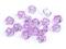 Plastové korálky s velkým průvlekem diamant s AB efektem 8x13 mm - 5 fialová lila, 10 g