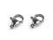 Karabinka z nerezové oceli 6x10 mm - platina, 10 ks