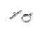 Americké zapínání 14 mm z nerezové oceli - platina, 2 pár