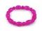 Náramek pružný ze skleněných korálků - 4 pink, 1 ks