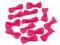 Svatební / prádlové mašličky 12x25 mm saténové - 22 (14) pink, 5 ks