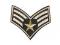 Nažehlovačka army - 2 zelená khaki, 10 ks