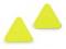 Ozdoba / nášivka / ochrana švů na oděvy 25 mm - 6 žlutá neon, 10 ks