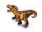 Nažehlovačka dinosaurus - 1 oranžovožlutá, 10 ks