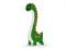 Nažehlovačka dinosaurus - 4 zelená, 10 ks
