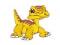 Nažehlovačka dinosaurus - 1 žlutá, 1 ks