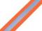 Pruženka s reflexním pásem šíře 40 mm - 1 oranžová, 1 m