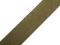 Hladký oboustranný popruh s leskem šíře 38 mm - 15 zelená khaki, 1 m