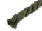 Bavlněná šňůra kroucená 12 mm macrame - 13 zelená tmavá khaki, 10 m