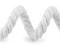Bavlněná šňůra kroucená 20 mm macrame - 2 bílá, 1 m