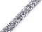 Prýmek s kamínky šíře 10 mm nažehlovací - crystal AB, 1 m