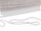 Štrasový prýmek / borta s kamínky 4 mm - 1 crystal transparent, 9 m