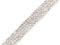 Nažehlovací borta s broušenými kamínky šíře 10 mm - crystal, 9 m