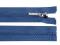 Kostěný zip No 5 délka 80 cm s ozdobným jezdcem - 220 modrá jeans tmavá, 1 ks