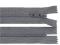 Kostěný zip No 5 délka 18 cm - 319 šedá ocelová, 1 ks