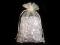 Dárkový pytlík 14x21 cm organza - 2 béžová nejsv., 10 ks