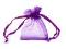 Dárkový pytlík 4,5x7 cm organza - 3 fialová purpura, 10 ks