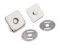 Magnetické zapínání 18x18 mm čtverec - 1 nikl, 100 sada