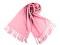 Šátek / šála typu pashmina s třásněmi 65x180 cm - 26 (17) růžová sv., 1 ks