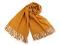 Šátek / šála typu pashmina s třásněmi 65x180 cm - 7 (12a) hořčicová, 1 ks