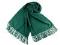 Šátek / šála typu pashmina s třásněmi 65x180 cm - 9 (20) zelená lahvová, 1 ks