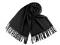 Šátek / šála typu pashmina s třásněmi 65x180 cm - 11 (03a) černá, 1 ks