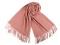 Šátek / šála typu pashmina s třásněmi 65x180 cm - 13 (47) růžová, 1 ks