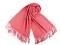 Šátek / šála typu pashmina s třásněmi 65x180 cm - 3 (48) korálová, 1 ks