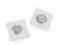 Skryté magnetické zapínání k našití 15 mm - 4 transparent čtverec, 1 pár