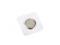 Skryté magnetické zapínání k našití 19 mm - 4 transparent čtverec, 1 pár